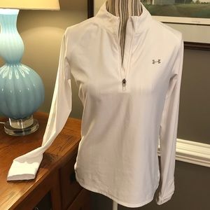 Under Armour white performance pullover size Large